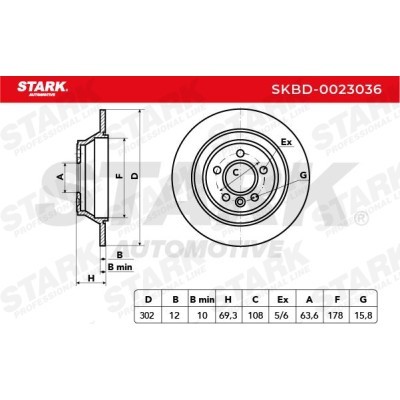 Tarcza hamulcowa Stark SKBD-0023036 SKBD-0023036 - foto 5