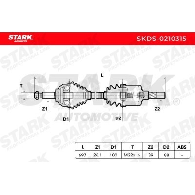 Półoś Napędowa Stark SKDS-0210315 SKDS-0210315 - foto 5