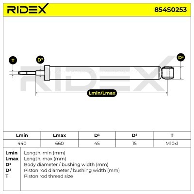 Amortyzator RIDEX 854S0253 854S0253 - foto 3
