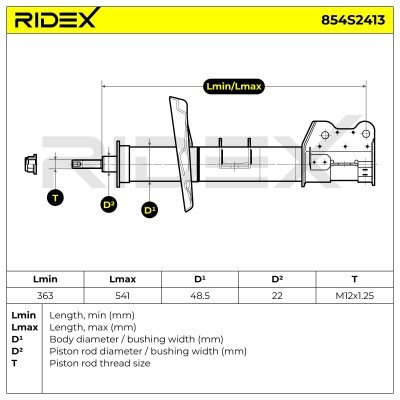 Amortyzator RIDEX 854S2413 854S2413 - foto 7