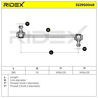 Łącznik Stabilizatora RIDEX 3229S0048 3229S0048 - foto 7