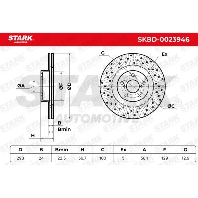 Tarcza hamulcowa Stark SKBD-0023946 SKBD-0023946 - foto 7