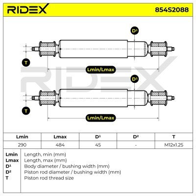 Amortyzator RIDEX 854S2088 854S2088 - foto 6