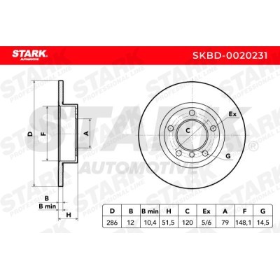 Tarcza hamulcowa Stark SKBD-0020231 SKBD-0020231 - foto 4