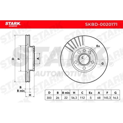 Tarcza hamulcowa Stark SKBD-0020171 SKBD-0020171 - foto 4