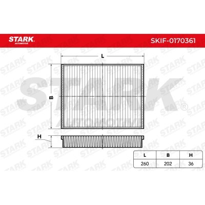 Filtr Kabinowy Stark SKIF-0170361 SKIF-0170361 - foto 3