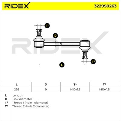 Łącznik Stabilizatora RIDEX 3229S0263 3229S0263 - foto 9