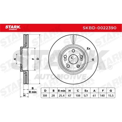 Tarcza hamulcowa Stark SKBD-0022390 SKBD-0022390 - foto 5