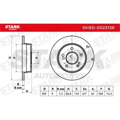 Tarcza hamulcowa Stark SKBD-0023138 SKBD-0023138 - foto 3