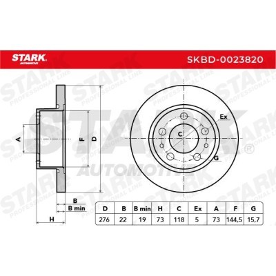 Tarcza hamulcowa Stark SKBD-0023820 SKBD-0023820 - foto 10