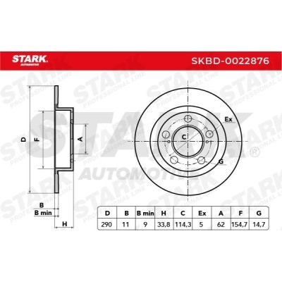 Tarcza hamulcowa Stark SKBD-0022876 SKBD-0022876 - foto 5