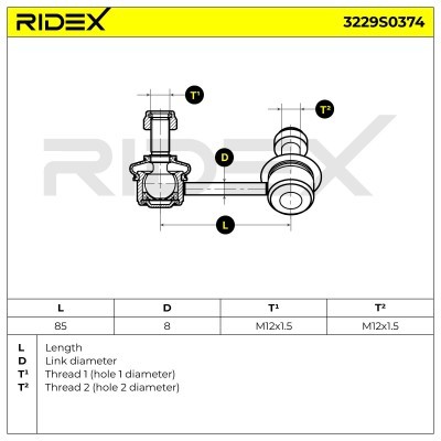 Łącznik Stabilizatora RIDEX 3229S0374 3229S0374 - foto 7