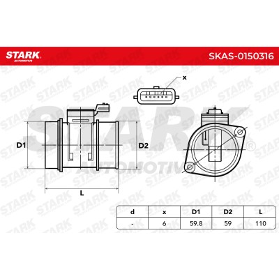 Przepływomierz Stark SKAS-0150316 SKAS-0150316 - foto 5