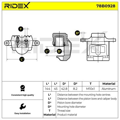 Zacisk Hamulcowy RIDEX 78B0928 78B0928 - foto 6