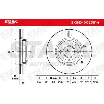 Tarcza hamulcowa Stark SKBD-0023814 SKBD-0023814 - foto 5