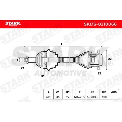 Półoś Napędowa Stark SKDS-0210066 SKDS-0210066 - foto 7