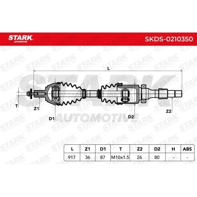 Półoś Napędowa Stark SKDS-0210350 SKDS-0210350 - foto 7