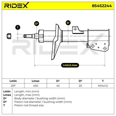 Amortyzator RIDEX 854S2244 854S2244 - foto 9