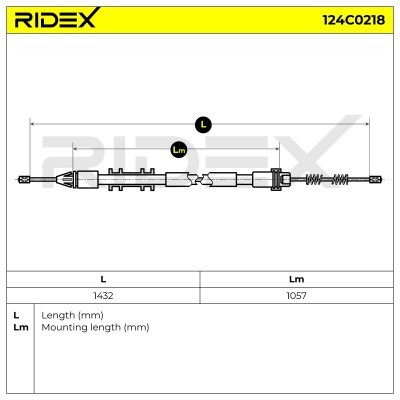 Linka Hamulca Ręcznego RIDEX 124C0218 124C0218 - foto 5