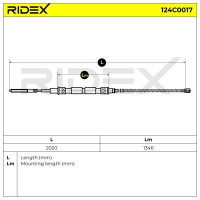 Linka Hamulca Ręcznego RIDEX 124C0017 124C0017 - foto 6