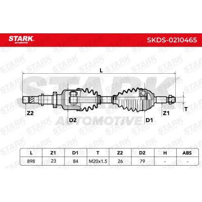Półoś Napędowa Stark SKDS-0210465 SKDS-0210465 - foto 8