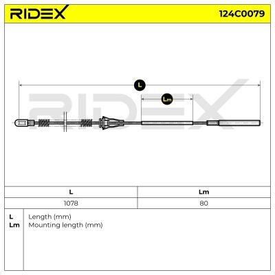 Linka Hamulca Ręcznego RIDEX 124C0079 124C0079 - foto 7