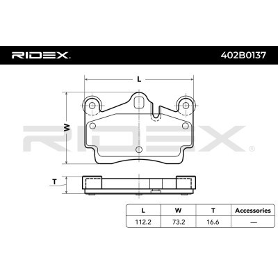 Klocki hamulcowe RIDEX 402B0137 402B0137 - foto 5