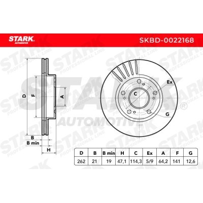 Tarcza hamulcowa Stark SKBD-0022168 SKBD-0022168 - foto 5