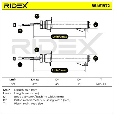 Amortyzator RIDEX 854S1972 854S1972 - foto 4