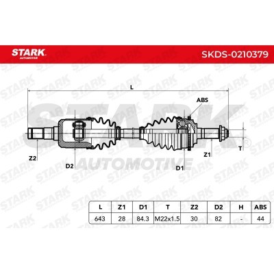 Półoś Napędowa Stark SKDS-0210379 SKDS-0210379 - foto 7