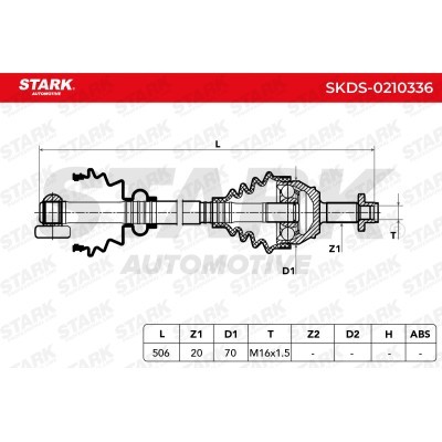 Półoś Napędowa Stark SKDS-0210336 SKDS-0210336 - foto 4