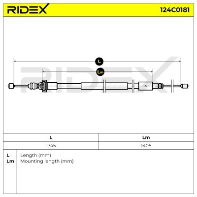 Linka Hamulca Ręcznego RIDEX 124C0181 124C0181 - foto 5