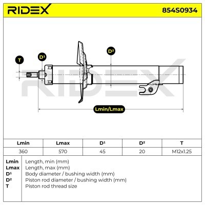 Amortyzator RIDEX 854S0934 854S0934 - foto 6