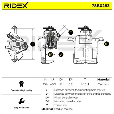 Zacisk Hamulcowy RIDEX 78B0283 78B0283 - foto 5