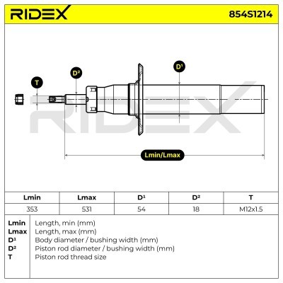 Amortyzator RIDEX 854S1214 854S1214 - foto 8