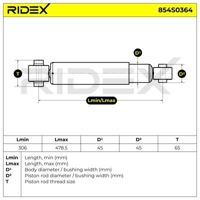 Amortyzator RIDEX 854S0364 854S0364 - foto 5