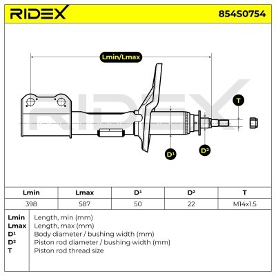 Amortyzator RIDEX 854S0754 854S0754 - foto 8