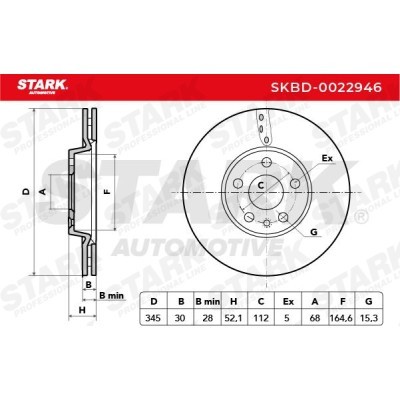 Tarcza hamulcowa Stark SKBD-0022946 SKBD-0022946 - foto 3