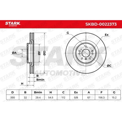 Tarcza hamulcowa Stark SKBD-0022373 SKBD-0022373 - foto 4