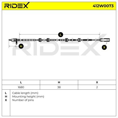 Czujnik ABS RIDEX 412W0073 412W0073 - foto 3