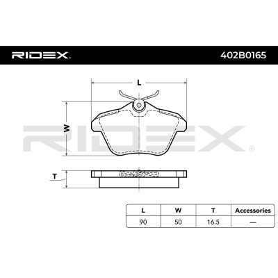 Klocki hamulcowe RIDEX 402B0165 402B0165 - foto 7