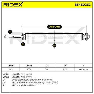 Amortyzator RIDEX 854S0262 854S0262 - foto 8
