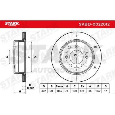 Tarcza hamulcowa Stark SKBD-0022012 SKBD-0022012 - foto 4