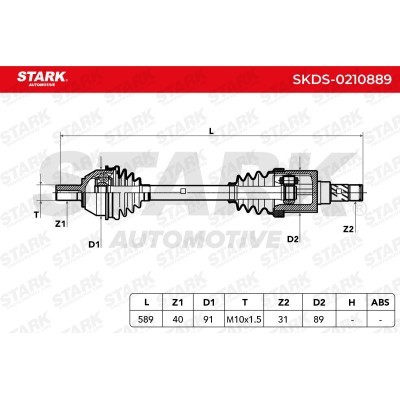 Półoś Napędowa Stark SKDS-0210889 SKDS-0210889 - foto 12