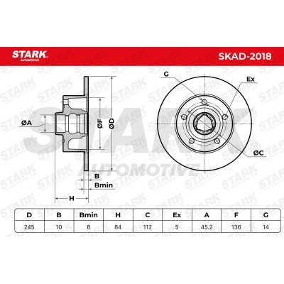 Tarcza hamulcowa Stark SKAD-2018 SKAD-2018 - foto 5