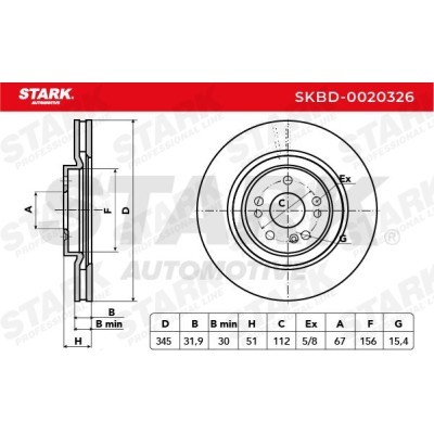 Tarcza hamulcowa Stark SKBD-0020326 SKBD-0020326 - foto 5