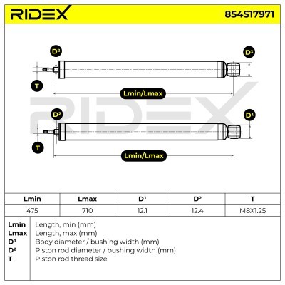 Amortyzator RIDEX 854S17971 854S17971 - foto 8