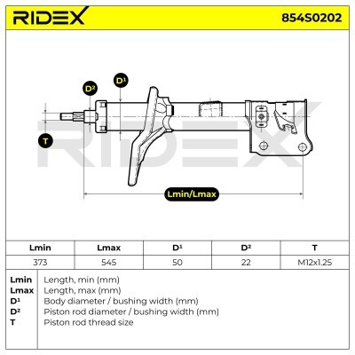Amortyzator RIDEX 854S0202 854S0202 - foto 5