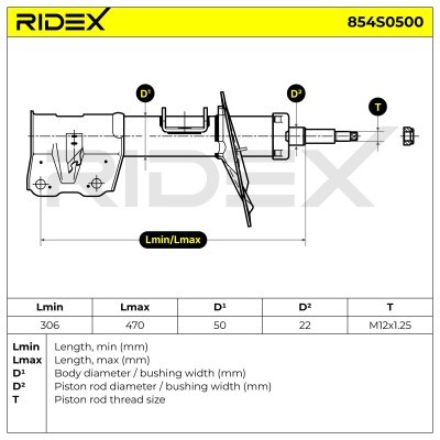 Amortyzator RIDEX 854S0500 854S0500 - foto 9