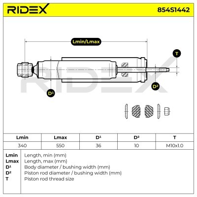 Amortyzator RIDEX 854S1442 854S1442 - foto 6